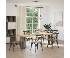 Konsolinio staliuko kojelės, T formos, 2 vnt., juodos, 25x28x(72-73) cm, plienas