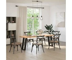Konsolinio stalo kojelės, U formos, 2 vnt., juodos, 28x(72-73) cm, plienas