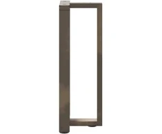 Konsolinio staliuko kojelės, T formos, 2 vnt., juodos, 38x25x(72-73) cm, plienas