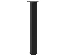 Konsolinio stalo kojelės, 4 vnt., juodos, 72-74 cm, plienas