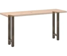 Konsolinio stalo kojos, 2 vnt., 28 x (72-73) cm, natūralus plienas