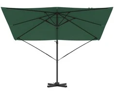 Roma Parasol Žalia 286 x 284 x 265 cm Aliuminis ir poliesteris