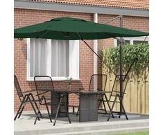 Roma Parasol Žalia 286 x 284 x 265 cm Aliuminis ir poliesteris