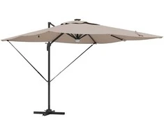 Roma Parasol Taupe 286 x 284 x 270 cm Aliuminis ir poliesteris