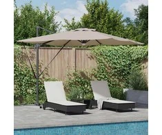 Roma Parasol Taupe 286 x 284 x 270 cm Aliuminis ir poliesteris