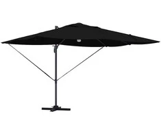 Skėtis nuo saulės Juoda 351 x 250 x 253 cm