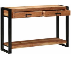 Konsolinis stalas Ruda 120 x 33 x 75 cm Kietos akacijos mediena