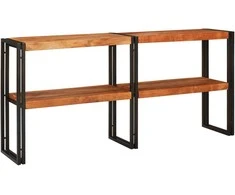 Konsolinis stalas Ruda 160 x 33 x 75 cm Kietos akacijos mediena