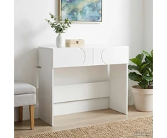 Konsolinis staliukas Balta 96,5 x 38 x 75 cm Apdirbta mediena