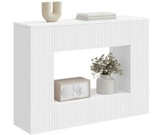 Konsolinis stalas Baltas 101 x 29 x 74 cm Dirbtinė mediena