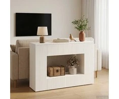Konsolinis stalas Baltas 101 x 29 x 74 cm Dirbtinė mediena