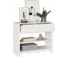 Konsolinis stalas su stalčių Drammen Balta 89,5 x 37 x 73 cm
