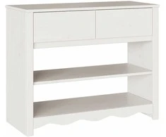 Konsolinis stalas su stalčių Drammen Balta 89,5 x 37 x 73 cm