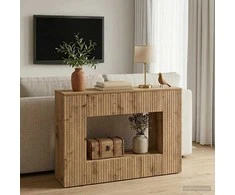 Konsolinis stalas Dryžuotas Amatinė Ąžuolas 101 x 29 x 74 cm