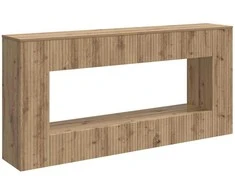 Konsolinis stalas Dryžuotas Amatinė Ąžuolas 155 x 29 x 74 cm