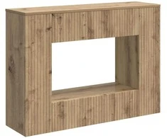 Konsolinis stalas Dryžuotas Amatinė Ąžuolas 101 x 29 x 74 cm