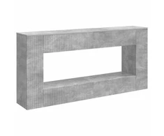 Konsolinis stalas Dryžuotas Betono Pilka 155 x 29 x 74 cm