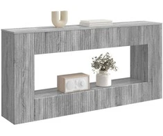 Konsolinis stalas Dryžuotas Pilka Sonoma 155 x 29 x 74 cm