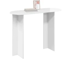 Konsolinis stalas Itin blizgi balta 100 x 39,5 x 75 cm