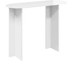 Konsolinis stalas Itin blizgi balta 100 x 39,5 x 75 cm