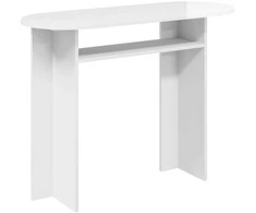Konsolinis stalas Itin blizgi balta 100 x 39,5 x 75 cm