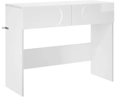 Konsolinis staliukas Itin blizgi balta 96,5 x 38 x 75 cm