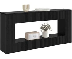 Konsolinis stalas Juodas 155 x 29 x 74 cm Dirbtinė mediena