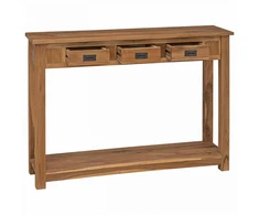Konsolinis stalas Natūrali 110 x 30 x 80 cm Kieto teka medžio