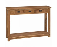 Konsolinis stalas Natūrali 110 x 30 x 80 cm Kieto teka medžio