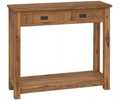 Konsolinis stalas Natūrali 90 x 30 x 80 cm Kieto teka medžio