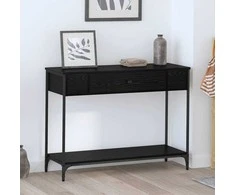 Konsolinis stalas Kita juoda ąžuolo 100 x 34.5 x 75 cm