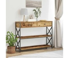 Konsolės stalas su stalčių Sena mediena 100 x 28 x 75 cm