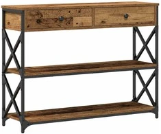 Konsolės stalas su stalčių Sena mediena 100 x 28 x 75 cm