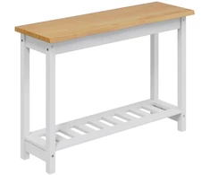 Konsolinis stalas su lentyna EKAI Balta 112 x 35 x 76 cm