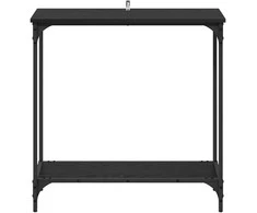 Konsolinis stalas juoda ąžuolo 75 x 30.5 x 75 cm