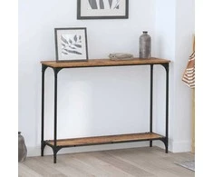 Konsolinis stalas su lentyna Sena mediena 101 x 30.5 x 75 cm