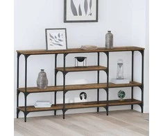 Konsolinis stalas su lentyna Sena mediena 160 x 29 x 80 cm