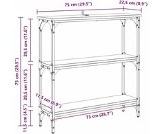 Konsolinis stalas Senas medis 75 x 22,5 x 75 cm