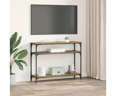 Konsolinis stalas su lentyna Senovinis medis 100 x 29 x 75 cm