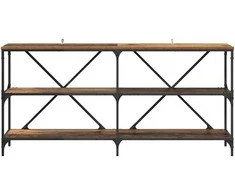 Konsolinis stalas su lentyna Senovinis medis 160 x 30 x 75 cm