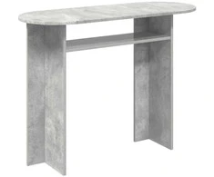 Konsolinis stalas su saugykla Betono pilka 100 x 39,5 x 75 cm