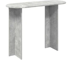 Konsolinis stalas su saugykla Betono pilka 100 x 39,5 x 75 cm