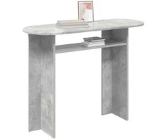 Konsolinis stalas su saugykla Betono pilka 100 x 39,5 x 75 cm