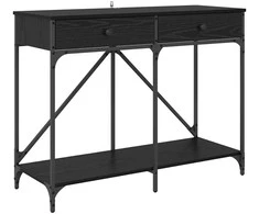 Konsolinis stalas su stalčių Juodas ąžuolas 100 x 39 x 78,5 cm