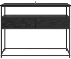 Konsolinis stalas Juodas ąžuolas 100 x 40 x 75 cm