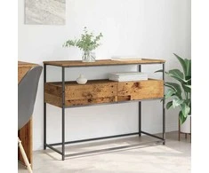 Konsolinis stalas su stalčių Senovinis medis 100 x 40 x 75 cm