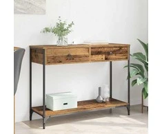 Konsolinis stalas su stalčių Senovinis medis 100 x 34,5 x 75 cm