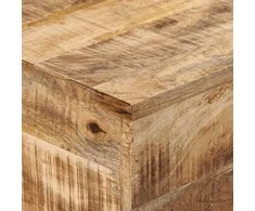 Konsolinis staliukas, 110x30x75cm, mango masyvas ir geležis