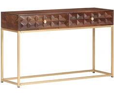 Konsolinis staliukas, 122x36x75 cm, mango medienos masyvas