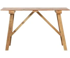 Konsolinis staliukas, 130x40x80cm, mišri perdirbta mediena 283916